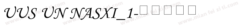 UUS UN NASXI_1字体转换